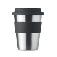 Kép 3/6 - Rozsdamentes acél pohár 350ml, fekete
