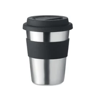 Kép 1/6 - Rozsdamentes acél pohár 350ml, fekete