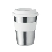Kép 4/7 - Rozsdamentes acél pohár 350ml, fehér
