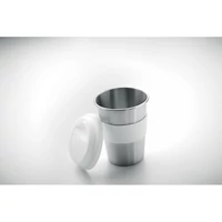Kép 6/7 - Rozsdamentes acél pohár 350ml, fehér