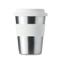 Kép 1/7 - Rozsdamentes acél pohár 350ml, fehér