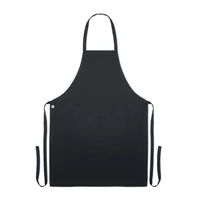 Kép 3/4 - Organikus pamut kötény, 200 g., fekete