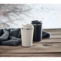Kép 7/9 - Duplafalú pohár, 350 ml, bézs