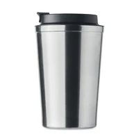 Kép 5/6 - Duplafalú pohár, 350 ml, ezüst
