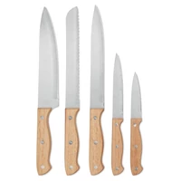 Kép 2/7 - 5 darabos késkészlet tartóban