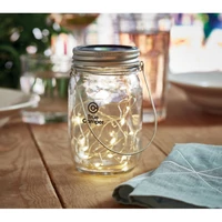 Kép 1/7 - POT LAMP Napelemes kültéri lámpa, áttetsző