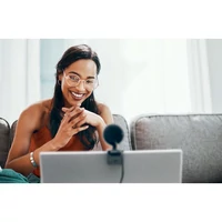 Kép 3/6 - Lagani 1080P HD webkamera + fénygyűrű, fekete