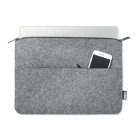 Kép 2/6 - RPET filc cipzáras laptoptáska, szürke