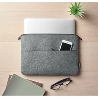Kép 5/6 - RPET filc cipzáras laptoptáska, szürke