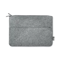 Kép 1/6 - RPET filc cipzáras laptoptáska, szürke