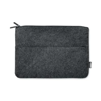 Kép 3/3 - RPET filc cipzáras laptoptáska, sötétszürke