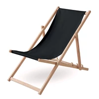 Kép 1/2 - Strandszék fából, fekete