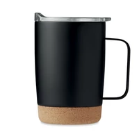 Kép 3/5 - Duplafalú 300 ml-es pohár, fekete
