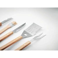 Kép 1/6 - 5 grill eszköz hordtasakban