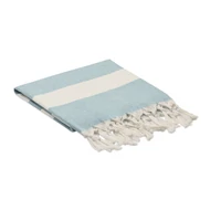 Kép 2/3 - AGOURA Hamam törölköző/takaró 140 g, kék