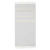 Kép 1/3 - AGOURA Hamam törölköző/takaró 140 g, szürke
