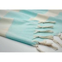 Kép 1/3 - AGOURA Hamam törölköző/takaró 140 g, türkiz