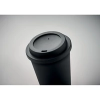 Kép 5/5 - Duplafalú PP pohár 300 ml, fekete