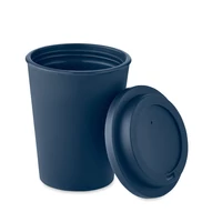 Kép 4/5 - Duplafalú PP pohár 300 ml, tengerészkék