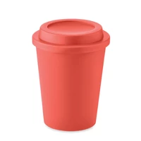 Kép 1/5 - Duplafalú PP pohár 300 ml, piros