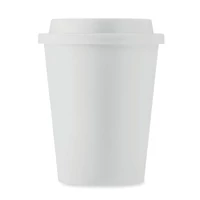 Kép 2/6 - Duplafalú PP pohár 300 ml, fehér