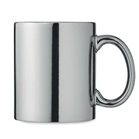 Kép 2/5 - Kerámia bögre metál 300 ml, ezüst