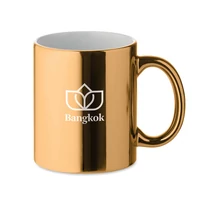Kép 5/6 - Kerámia bögre metál 300 ml, arany