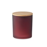 Kép 2/5 - Növényi viaszgyertya 120 g, burgundi vörös