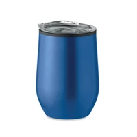 Kép 2/3 - Duplafalú úti pohár 350 ml, kék