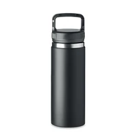 Kép 2/4 - Duplafalú termoszpalack 500 ml, fekete