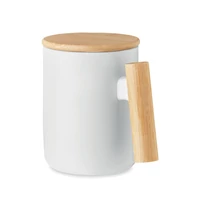 Kép 2/4 - Porcelán bögre fedéllel 380 ml