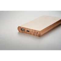 Kép 1/6 - 6000 mAh bambusz powerbank