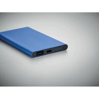Kép 1/5 - 4000 mAh powerbank, C csatl., kék