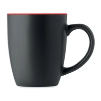 Kép 2/2 - Kétszínű kerámia bögre 290 ml, piros