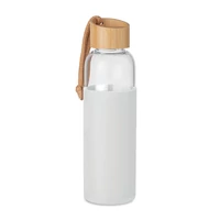 Kép 1/3 - Üvegpalack szilikon tok,500 ml, fehér