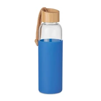 Kép 1/2 - Üvegpalack szilikon tok,500 ml, királykék