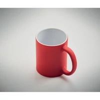 Kép 4/5 - Matt színű bögre 300 ml, piros