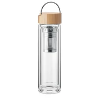 Kép 3/3 - Duplafalú üvegpalack 400 ml