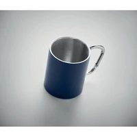 Kép 2/3 - Duplafalú fém bögre 300 ml, tengerészkék