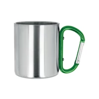 Kép 2/4 - TRUMBO Duplafalú bögre/karabiner fül, zöld