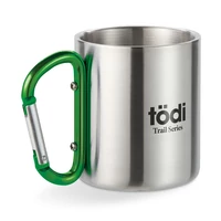 Kép 4/4 - TRUMBO Duplafalú bögre/karabiner fül, zöld