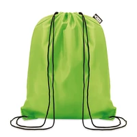 Kép 2/2 - SHOOPPET Zsinóros tornazsák, 190T RPET, lime