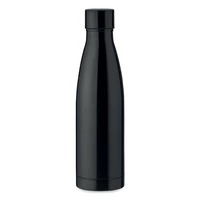Kép 1/4 - BELO BOTTLE Duplafalú palack, 500 ml, fekete