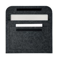 Kép 3/5 - POUCHLO Filc laptop táska, sötétszürke