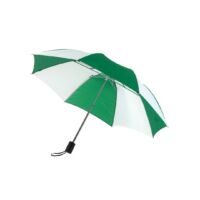 Kép 2/3 - REGULAR összecsukható mechanikus esernyő, zöld, fehér