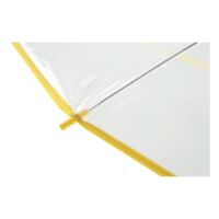 Kép 3/3 - PANORAMIC átlátszó automata esernyő vállszíjjal, átlátszó, sárga
