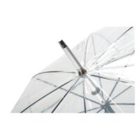 Kép 3/3 - PANORAMIX átlátszó alumínium esernyő, átlátszó, ezüst