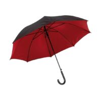 Kép 1/3 - DOUBLY automata esernyő, fekete, vörös