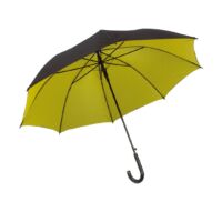 Kép 1/5 - DOUBLY automata esernyő, fekete, sárga