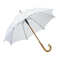 Kép 1/3 - BOOGIE automata, fa esernyő, fehér